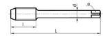 Závitník MF řezací spirál. do hliníku, DIN 374, HSSE ISO2 6H