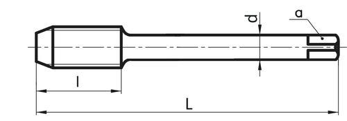 Závitník MF řezací spirál. do hliníku, DIN 374, HSSE ISO2 6H