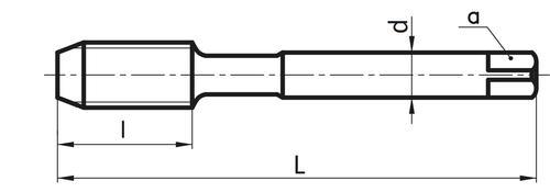 Závitník MF řezací spirálový, DIN 374, HSSE ISO2 6H - 1